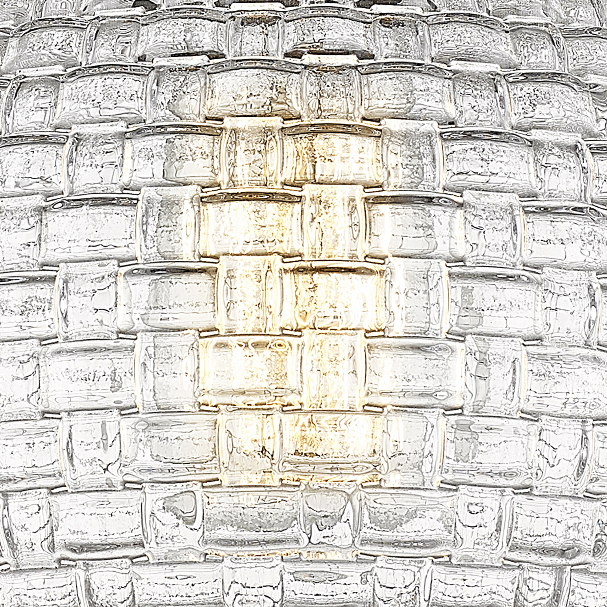 Wexford 1 Light 4 inch Brushed Brass Mini Pendant Ceiling Light in Incandescent, Clear Basket Weave Glass